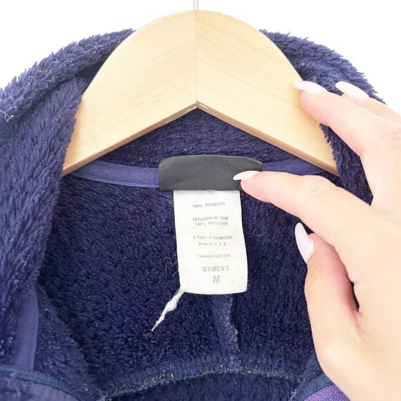 Vintage Patagonia Purple Fuzzy Fleece Full Zip Jacket Sz M - Picture 4 of 5